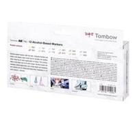 Tombow tombow marqueur abt pro, kit de 12, pastel colors noir G