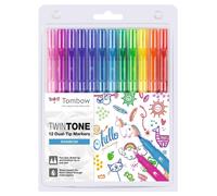 Tombow Twintone Marqueur 12 Pièce(S) Pointe Fine/Ogive Multicolore