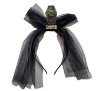 Tombstone Headband - Vintage Veil Headpiece, Masquerade Hairband Crown