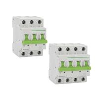 TOMC7-63 3P 4P 6A 10A 16A 20A 25A 32A 40A 50A 63A Disjoncteur Miniature 6KA 110V/220V/400V 50/60HZ MCB 1 Pièces(4,16A)