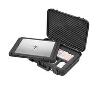 TOMcase Mallette pour ordinateurs portables et ordinateurs portables de jeu de 16" à 18" et accessoires, étui rigide ECO étanche avec mousse cube et support pour ordinateur portable 3 en 1, idéal pour