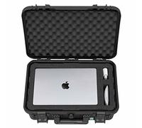 TOMcase Mallette pour Tablette, Notebook/Ordinateur Portable et Accessoires; Valise de Protection ECO étanche avec Grille/Mousse cubique pour 11" à 15", Outdoor Case Made in Germany (M)