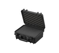 TOMcase Valise Universelle étanche - Outdoor Case 34 x 30 x 15 cm avec Mousse prédécoupée/Mousse Cube - IP67 Valise de Transport - Hardcase - Made in Europe - Noir