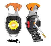 Tomedeks 1 Pièce Porte-clés Lampe de Poche 3 Sources de Lumière, Lampe Torche Led Ultra Puissante, Mini Torche Longue Durée Type C Rechargeable Petit Flashlight pour l'éclairage de Secours