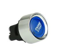 Tomedeks 1 Pièce SPST Universel Commutateur de Démarrage de Moteur,12V-24V/50A Type de Presse Bouton Demarrage Voiture, Pour Voiture Camion Bateau(Bleu)