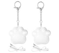 Tomedeks 2 Pièces Lampe de Sac À Main, Éclairage Rechargeable À Capteur Tactile en forme de patte de chat Pour Sac, Portable LED Cadeau pour la famille, les amis, la petite amie, la mère