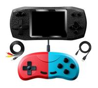 Tomedeks Console de Jeu Portable,Écran LCD de 3",Console Supporte Deux Joueurs,avec 500 Classique Jeux,Console Retro Portable,Mini Console pour Enfants et Adultes,Grand Cadeau pour Enfants - Bleu (B)