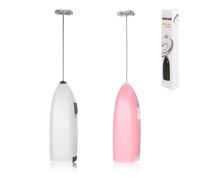 Tomedeks Mousseur à Lait électrique,2pcs Mini fouet matcha,fouet electrique,Fonctionne avec 2 piles AA (piles non incluses),mousseur lait pour le café, le lait et le cappuccino
