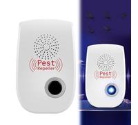 Tomedeks Rats, Moustiques & Araignées Répulsif Électronique Multifonction, Cafards et Chauves-Souris Plug-in Ultrasonique
