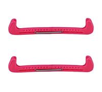 Tomedny 1 Paire de Protections de Patins à Glace, Couvre-Lames de Patins à Glace, Protecteur de Lame de Patinage, Accessoires de Patinage réglables antidérapants (Rose)