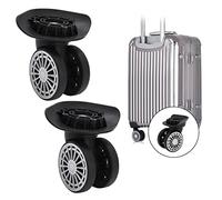 Tomedny 2 pièces de Remplacement de Roues de Bagages, roulettes pivotantes de Roue de Remplacement de Valise, Roulette de Coffre de Voyage, pièces de Sac de Valise de réparation pour