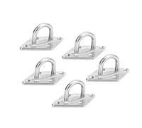 Tomedny Crochets pour hamac Ultra-résistants - Lot de 10 platines à œil M5 Robustes - Fixations murales et de Plafond pour hamacs (intérieur/extérieur) et chaises suspendues