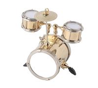 Tomedny Ensemble de Batterie Miniature, Mini Instruments de Musique, Ornement de Tambour, modèle de Batterie, décoration de Bureau avec étui pour Batteur, Musiciens, Studio de Musique