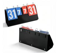 Tomedny Flip Scoreboard, Tableau de Bord à 4 Chiffres de Score Multi Sports Keeper Portable Scoreboard pour Basketball Volleyball Football Baseball Tennis
