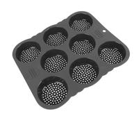 Tomedny Hamburger Bun Pan, 8 cavité hamburger moule en chignon en silicone pans moule à pain hamburger pour la cuisson de la cuisine à la maison