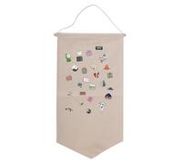 Tomedny Organisateur de broche à suspendre au mur, étui de rangement pour bijoux, broche, présentoir de bannière, badge, boucles d'oreilles, collier, collection, support de rangement pour