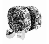 Tomedny Ruban de guidon de vélo, 2 pièces par ensemble, ruban de guidon de vélo, enveloppes de poignée de vélo avec 2 bouchons de barre, poignées de guidon de vélo pour vélos de route (Noir et blanc)