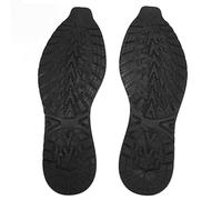 Tomedny Semelle complète, semelles en caoutchouc pour le bas des chaussures, remplacement de la semelle de chaussure en caoutchouc, élasticité découpable, semelle de réparation pour (Noir)