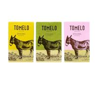 Tomelo Lot de 3 savons au lait d'ânesse à l'amande, à l'huile d'olive et à la lavande