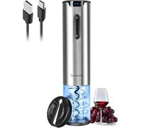 Tomentific Tire Bouchon Électrique,Ouvre Bouteille Professionnel pour Vin Sans Fil Décapsuleur Automatique avec Coupe-Capsule,pour la maison, le restaurant, les fêtes, comme cadeau