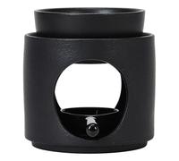 TOMETURE 1 brûleur d'huiles essentielles avec Porte-Bougie Chauffe-Plat - Bol décoratif pour Bougie Chauffe-Plat avec cuillère - -Cire parfumée en Cube pour Salle de Bain ou Chambre