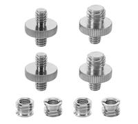 TOMETURE 1 kit de vis de Fixation pour Appareil Photo : Adaptateur de vis fileté 1/4" vers 3/8" pour Appareil Photo Reflex numérique/trépied/Monopode/rotule/Flash/Plateau à dégagement
