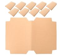 TOMETURE 10 feuilles de papier kraft autocollant pour couvertures de livres, format A4, prédécoupées pour les manuels scolaires.
