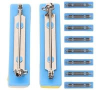 TOMETURE 10 Pièces Dos D'épingle de Sûreté Autocollant pour Badges, Attaches Porte-nom en Plastique et Mousse, Fixation Sécurisée pour Professionnels en Santé et Loisirs Créatifs