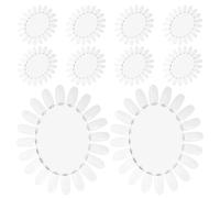 TOMETURE 10 Pièces Planche de Présentation pour Entraînement au Vernis à Ongles pour Ongles Ovales en Plastique Transparent, 10 Plaques pour Salon et Usage Domestique