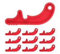 TOMETURE 10 Pièces Serrure de Roue pour Fauteuil Roulant en Plastique Rouge, Résistance aux Vibrations et Fixation Sécurisée, pour Usage Extérieur de Réhabilitation