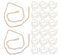 TOMETURE 100 mèches en Coton pour réchaud à pétrole - Pièces de Rechange pour Lampe à pétrole, Lanterne de randonnée ou d'extérieur, mèche pour Lampe à à Monter soi-même, 44 cm