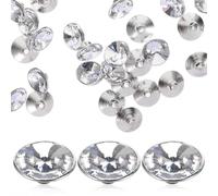 TOMETURE 100pcs Boutons Décoratifs Cristal pour Canapé et Pull, Légers sans Bords Tranchants, Accessoires DIY pour Décoration de Vêtements et Meubles