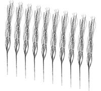 TOMETURE 10pcs Branches Artificielles Décoratives en PVC Noir sans Décoloration Réutilisables pour Décoration de Noël Bureau et Accessoires Photo