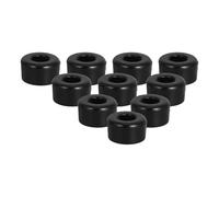 TOMETURE 10pcs Roues de Patins à roulettes en PU Structure Double Rangée, Amortisseurs Noirs pour Skateboard et Patins à roulettes, pour Patinage Extérieur
