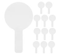 TOMETURE 12 Pièces Petit Tableau Blanc Double Face Réutilisable en Papier Cadre Épais, Surface Lisse, Facile à Effacer, pour Jeux de Vote et Quiz Étudiants