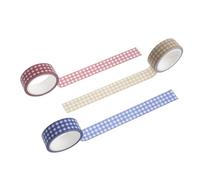 TOMETURE 12rouleaux Lot Rubans Adhésifs Décoratifs Vintage à Motif Grille pour Scrapbooking et Journaux Stickers Décoratifs Faciles à Couper pour DIY et Décoration