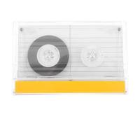 TOMETURE 2 Cassettes Audio Vierges : Cassettes vides de 60 Minutes pour Un Enregistrement sonore Clair (Messages, conférences et Musique) avec boîtiers en Plastique Transparent.
