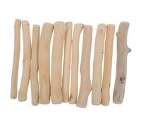 TOMETURE 2 lots de bâtonnets de bois brut : petits morceaux de bois flotté pour loisirs créatifs - 12 et 14 cm, branches naturelles pour décoration rustique, mariage, anniversaire, projets
