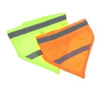 TOMETURE 2 Pièces Bandana Réfléchissant en Toute Sécurité en Polyester pour Chien Facile à Mettre et Retirer, Haute Visibilité pour Promenades Nocturnes