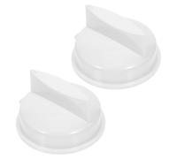 TOMETURE 2 Pièces Bouton de Réglage du Micro-ondes, Bouton de Commande du Thermostat, Plastique Blanc, Résistant aux Hautes Températures, Facile à Utiliser, pour Micro-ondes, Restaurants