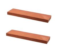 TOMETURE 2 Pièces Chevalet de Guitare Folk, Pont de Guitare Folk en Bois Marron, Rectangle, Ébauche Vierge, Stabilité D’accordage, pour Instruments de Musique, Bricolage et Scène