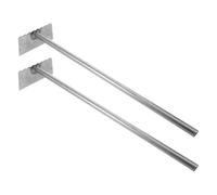 TOMETURE 2 Pièces Compacteur à Inoxydable de Déchets Manuel Argenté Acier en Base Plate, Facile Utiliser pour Canettes Ordures Parcs et Appartements