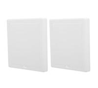TOMETURE 2 Pièces Couvercle de Protection Étanche et Antipoussière pour Prise Électrique 86, Design Rectangulaire Ultrafin en Plastique Blanc Mécanisme de Clapet, pour Appartement et Bureau