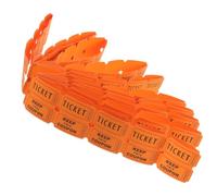 TOMETURE 200 Jetons pour Loto en Papier Orange, Billets de Tombola Interactifs pour Diverses Activités et Rassemblements Festifs, Pack de 200 Pièces