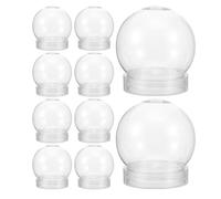 TOMETURE 20pcs Boule à Neige Plastique Vide Multi-Usage avec Bouchon Vissé, Capacité 150 ML, Étanchéité, pour Fêtes d'anniversaire et Célébrations DIY