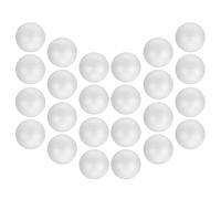 TOMETURE 24 Pièces Boules de Mousse Artisanales, Sphère de Mousse 3 Pouces, Blanc, Surface Lisse, Légère, pour Garçon et Filles et Étudiants, Projets Créatifs et Sculpture