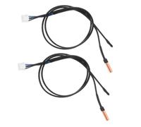 TOMETURE 2pièces Capteur de Température Époxy Ohm Ntc pour Climatiseur Sonde Thermistor Étanche Haute Précision Compatible Unités Intérieures Remplacement Facile
