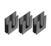 TOMETURE 3 Pièces Support de Micro sans Fil pour Voiture, Support de Pince Micro en Métal Noir, Fixation Stable pour Cb Microphone et Radio Mic, pour Véhicules et Tableau de Bord