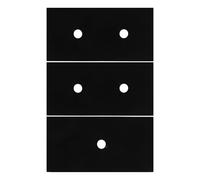 TOMETURE 3 pièces Tapis de Protection Réutilisable pour Cuisinière à Gaz Résistant à Haute Température Lot de Tapis Anti-saleté pour Plaque de Cuisson Gaz Facile à Nettoyer et Protéger Les