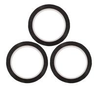 TOMETURE 3 rouleaux de ruban occultant noir pour bandes LED - 1 cm x 50 m, étanche et résistant à la chaleur, pour la maison, la voiture, les fenêtres et les portes vitrées.